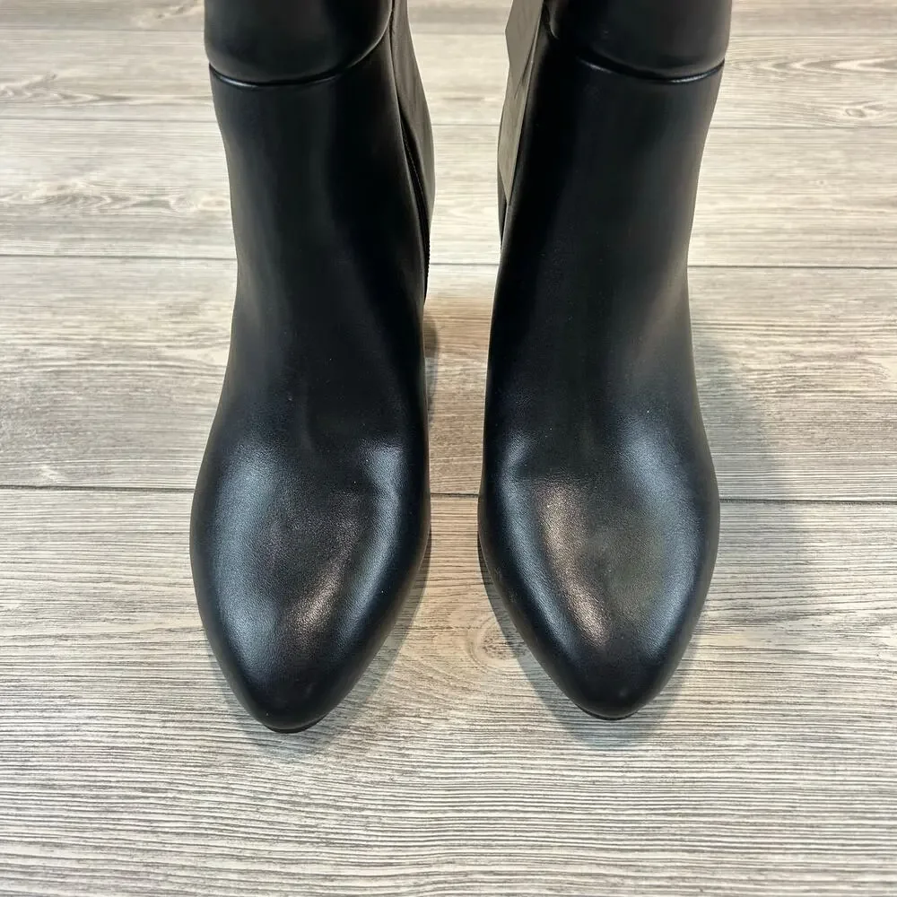 A New Day Womens Evangeline Under Knee Heeled Boots Black 6.5 NWT - Picture 4 of 5